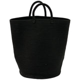 MODERN INDUSTRIAL BLACK BASKET 38 X 50  CM