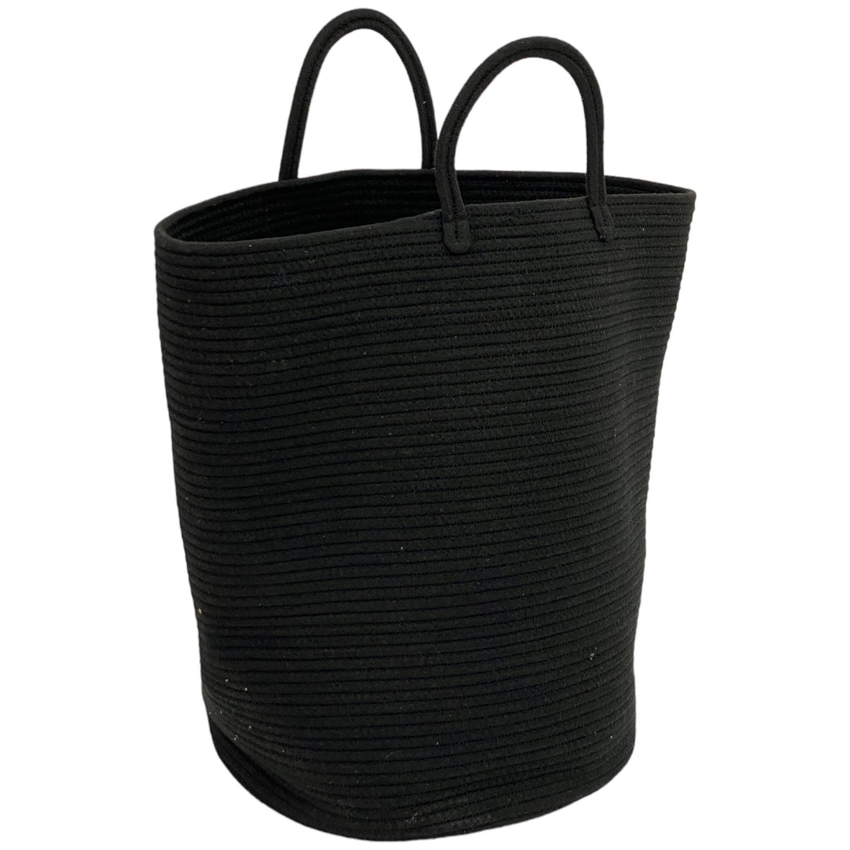 MODERN INDUSTRIAL BLACK BASKET 38 X 50  CM