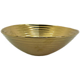 SILVERY GOLD GOLD BOWL 2650 ml 32.5 X 31 X 10.5  CM