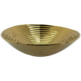 SILVERY GOLD GOLD BOWL 2650 ml 32.5 X 31 X 10.5  CM