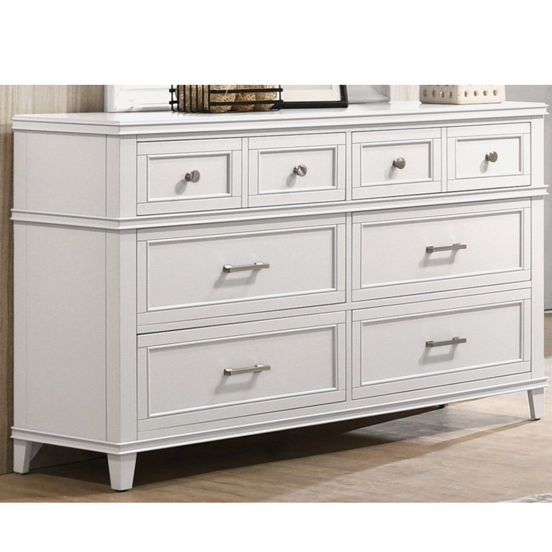 B005 NOVA II   WHITE 6 DRAWER DRESSER (ITEM NOT FOR INDIVIDUAL SALE)