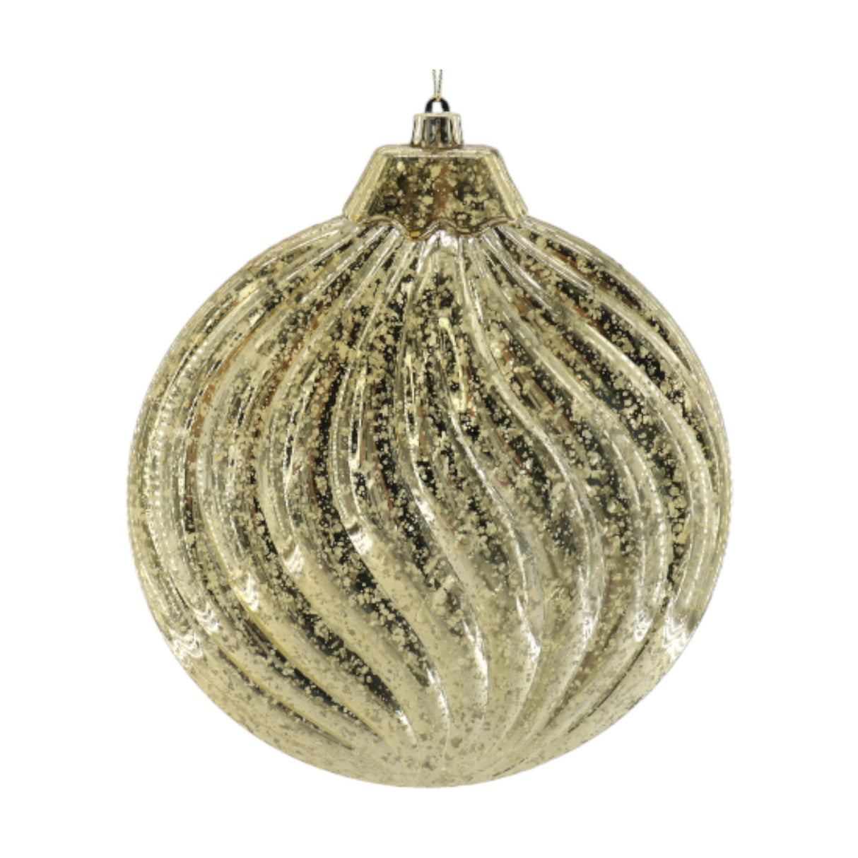 GOLD SEASONAL BALL ORNAMENT