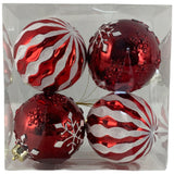 RED SEASONAL BALL ORNAMENT