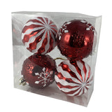 RED SEASONAL BALL ORNAMENT