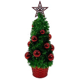 RED SEASONAL TREE ORNAMENT