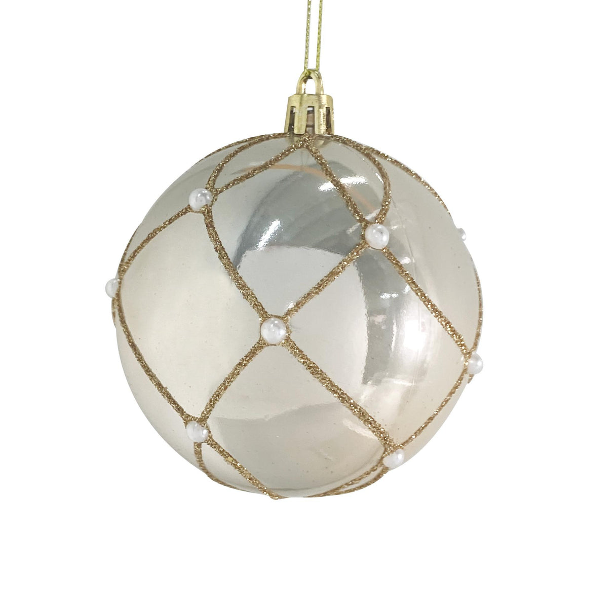 CLEAR SEASONAL BALL ORNAMENT