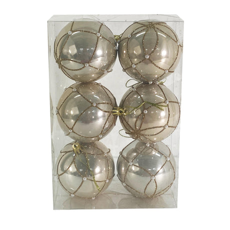 CLEAR SEASONAL BALL ORNAMENT