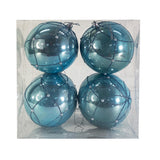 BLUE SEASONAL BALL ORNAMENT