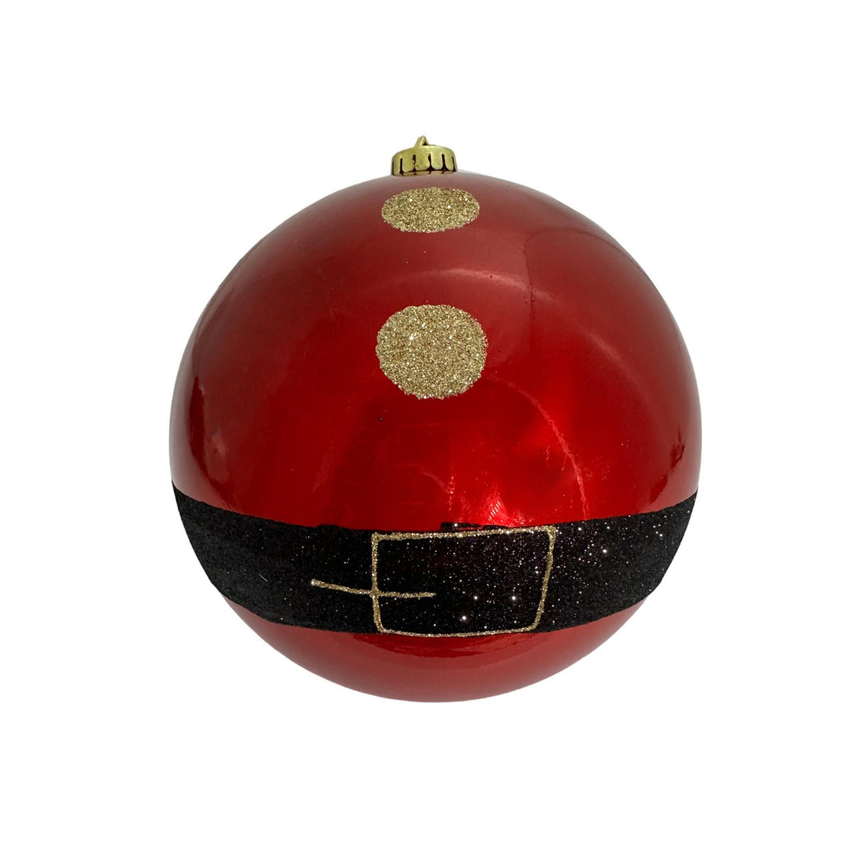 RED SEASONAL BALL ORNAMENT