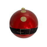 RED SEASONAL BALL ORNAMENT