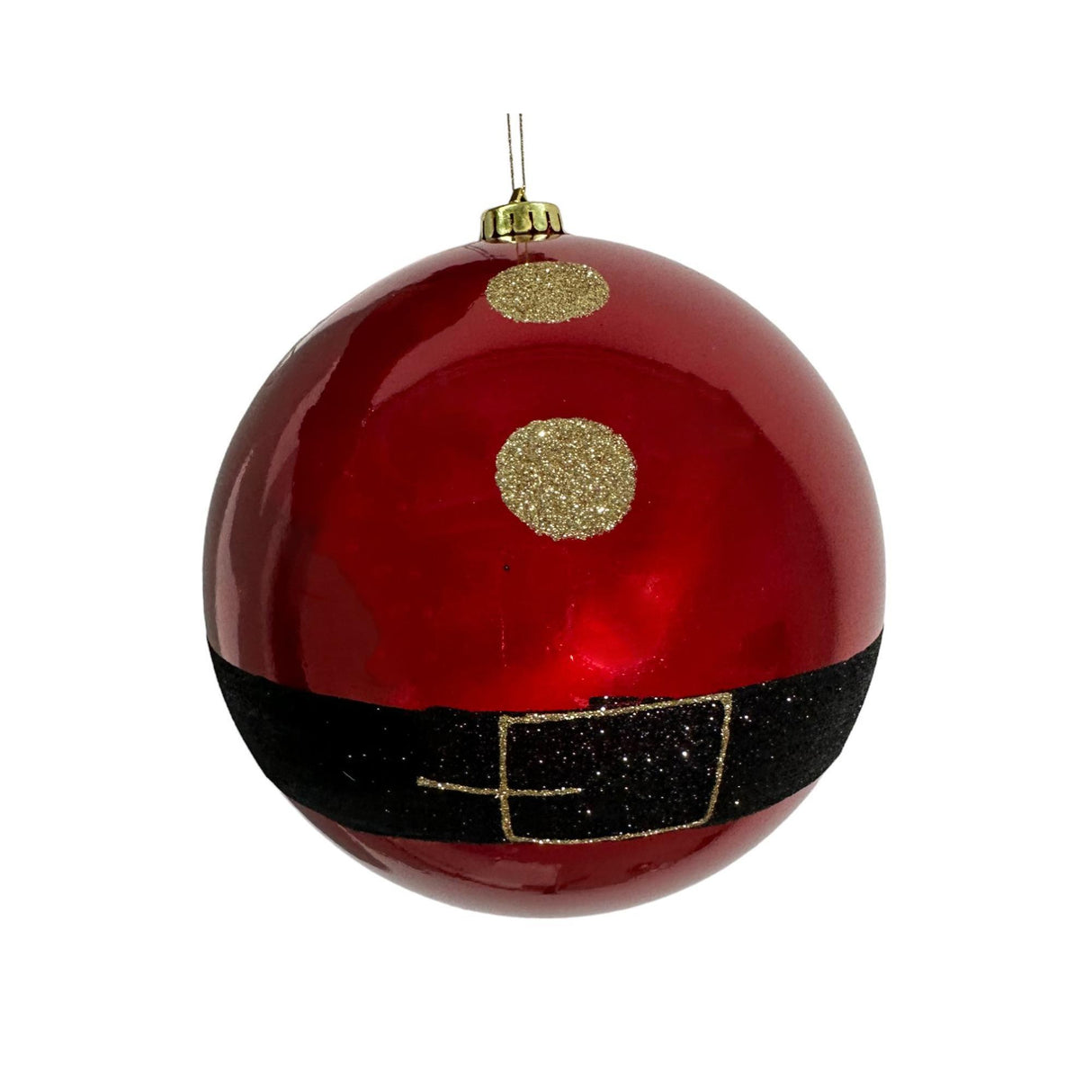 RED SEASONAL BALL ORNAMENT