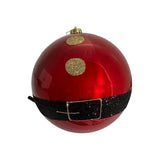 RED SEASONAL BALL ORNAMENT