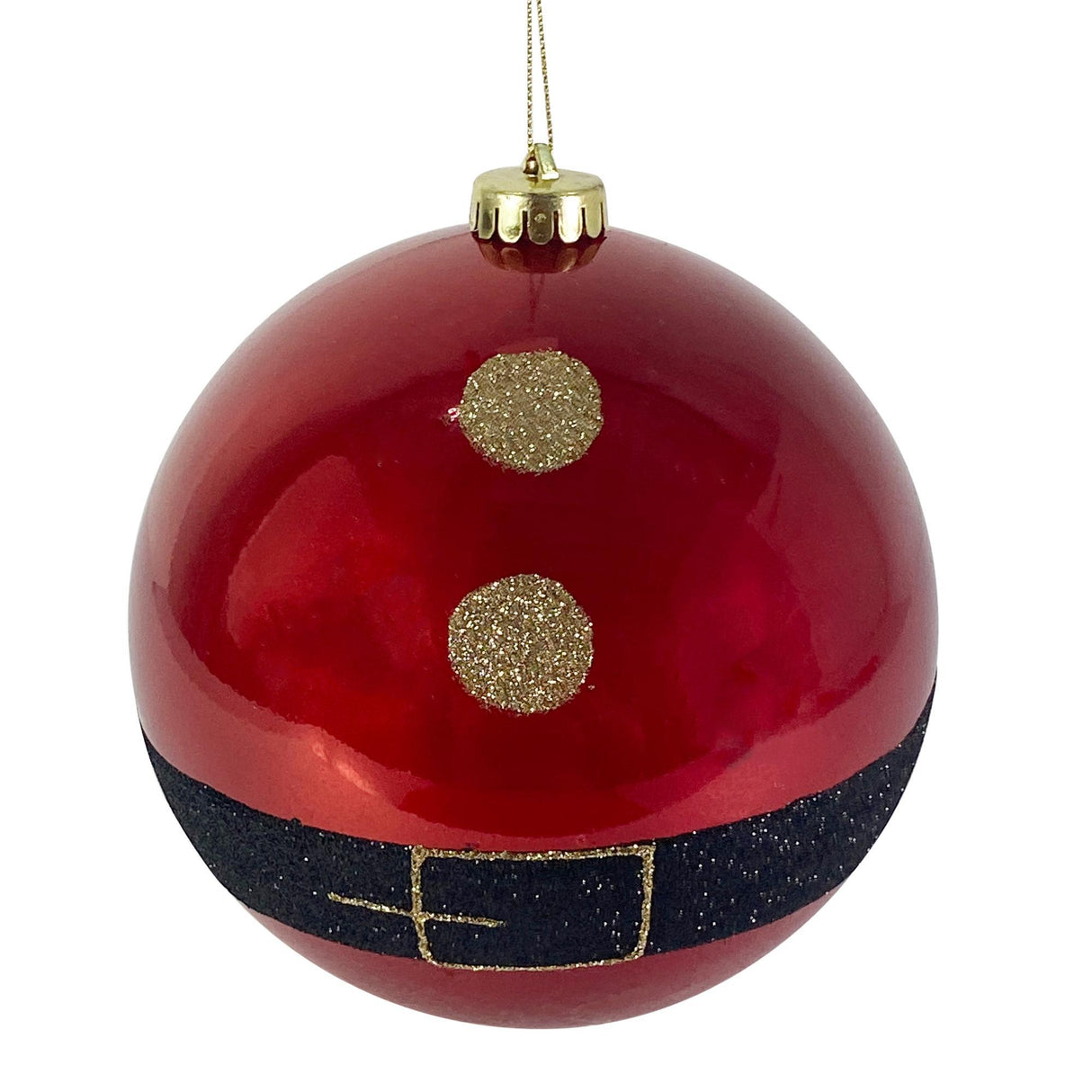 RED SEASONAL BALL ORNAMENT