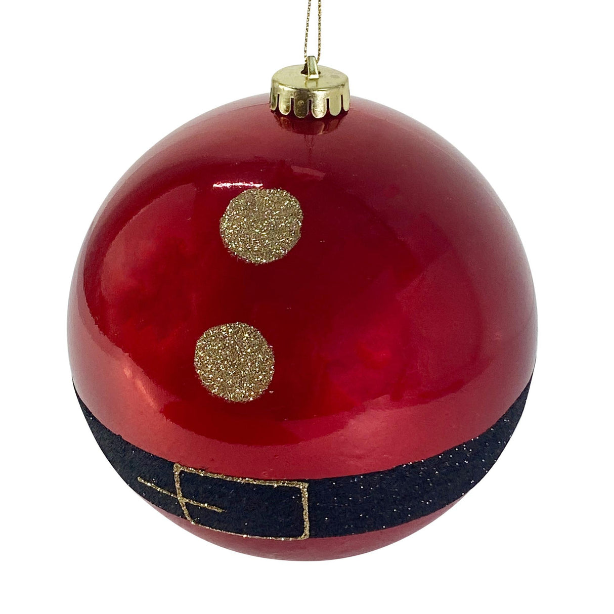 RED SEASONAL BALL ORNAMENT