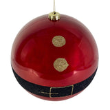 RED SEASONAL BALL ORNAMENT