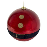 RED SEASONAL BALL ORNAMENT