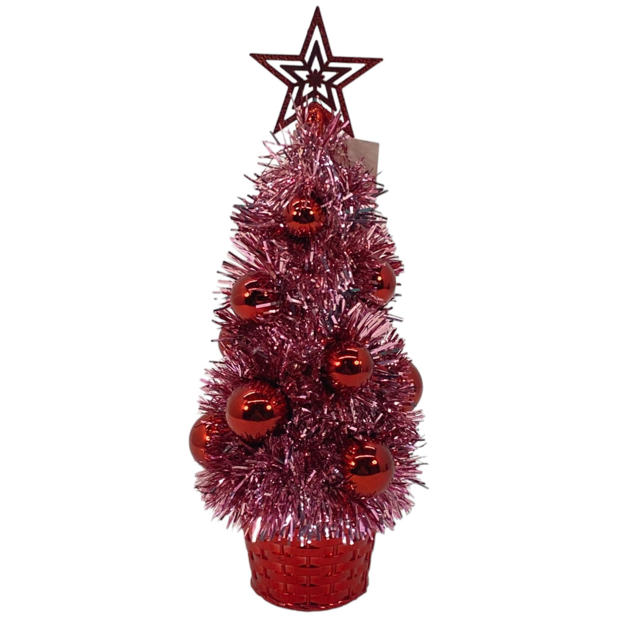 RED SEASONAL TREE ORNAMENT