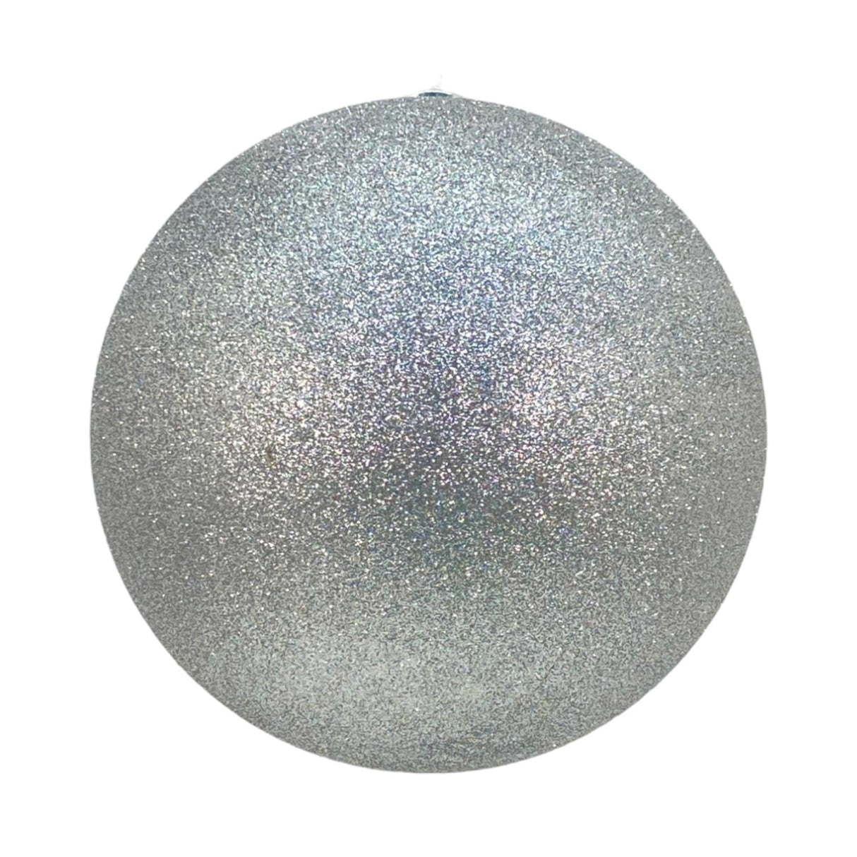 SILVER SEASONAL BALL ORNAMENT