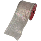 SILVER SEASONAL RIBBON