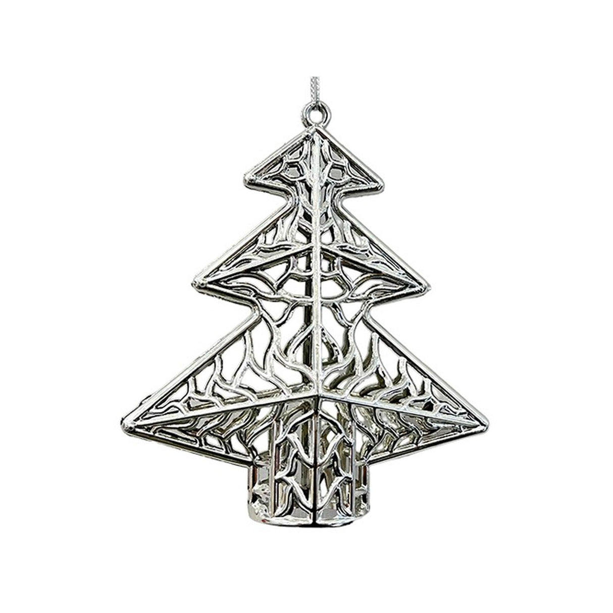 SILVER SEASONAL TREE ORNAMENT