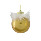 GOLD SEASONAL BALL ORNAMENT