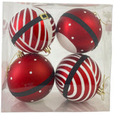 RED SEASONAL BALL ORNAMENT