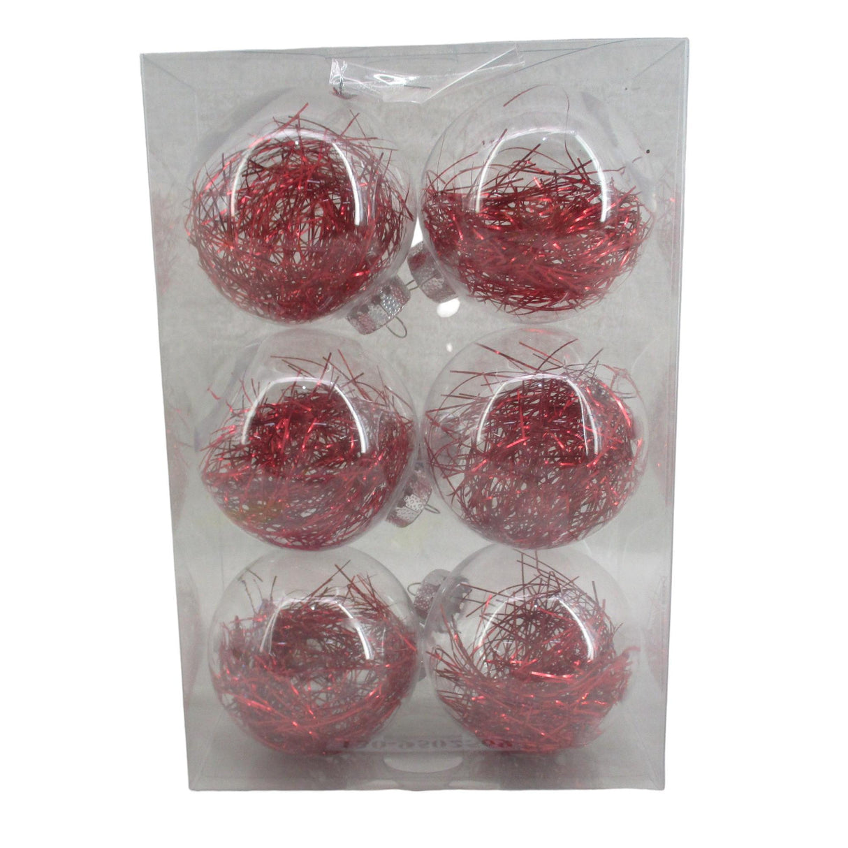 RED SEASONAL BALL ORNAMENT