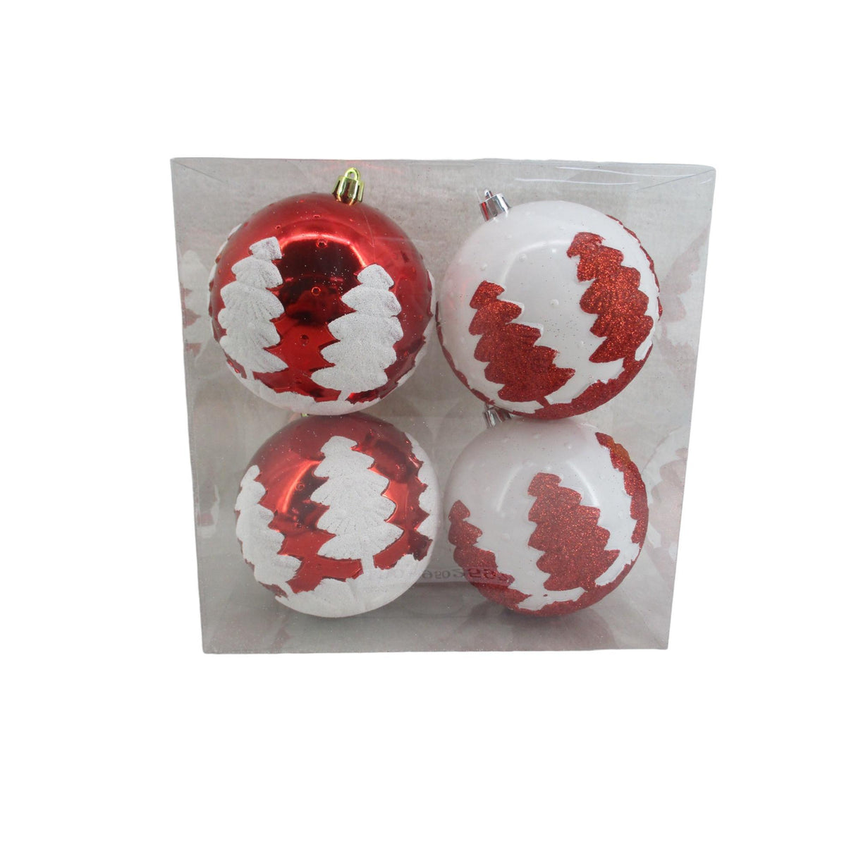 RED SEASONAL BALL ORNAMENT