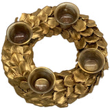 GOLD SEASONAL CANDLE HOLDER