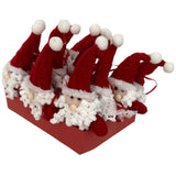 RED SEASONAL SANTA ORNAMENT