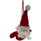 RED SEASONAL SANTA ORNAMENT