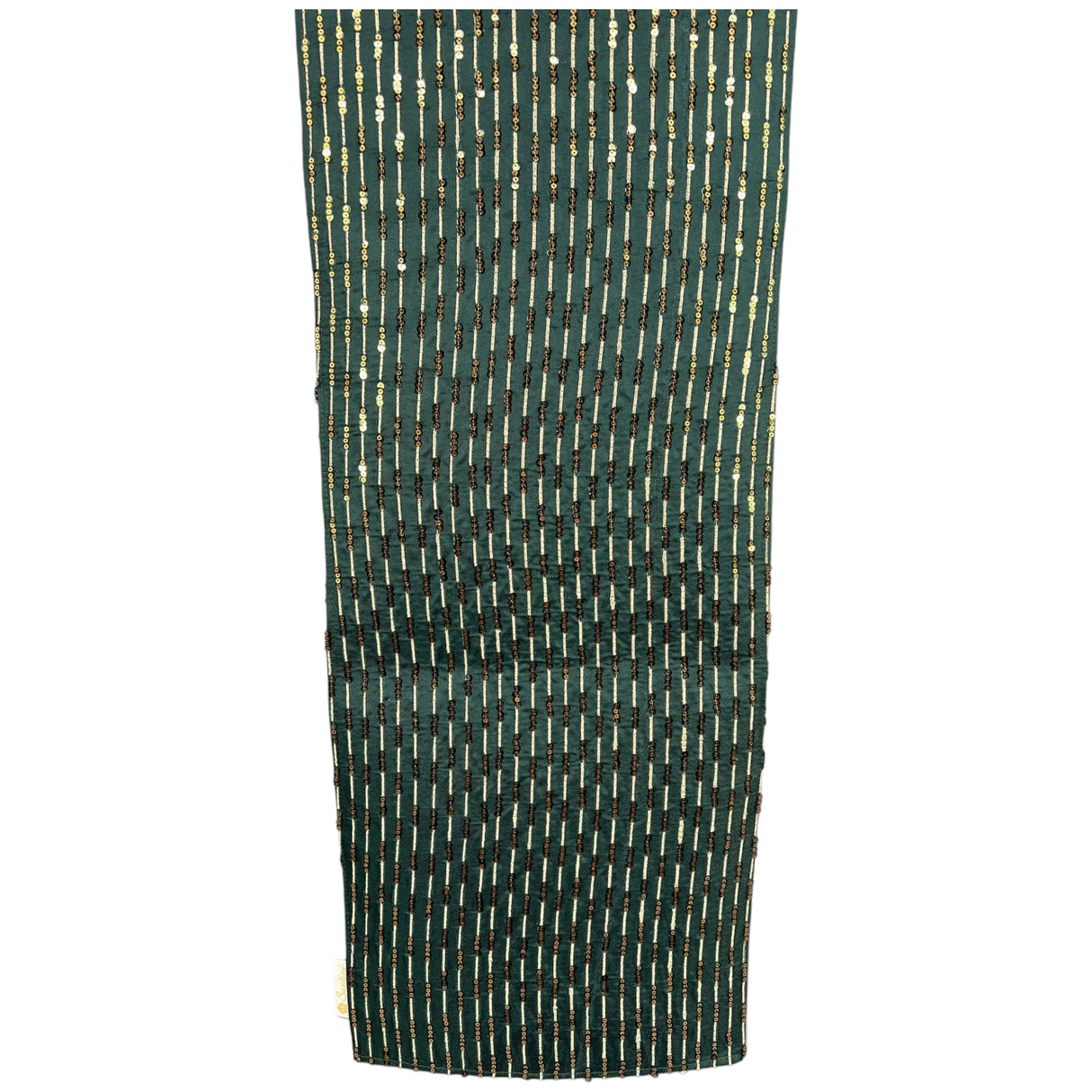 GREEN SEASONAL TABLE RUNNER