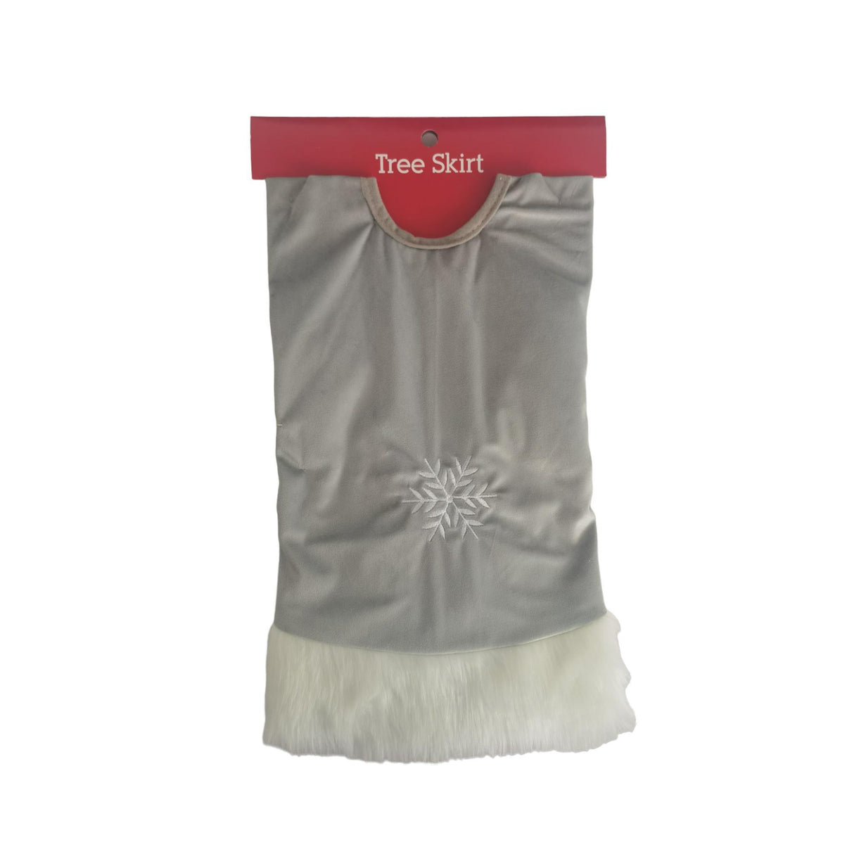 SILVER SEASONAL TREE SKIRT