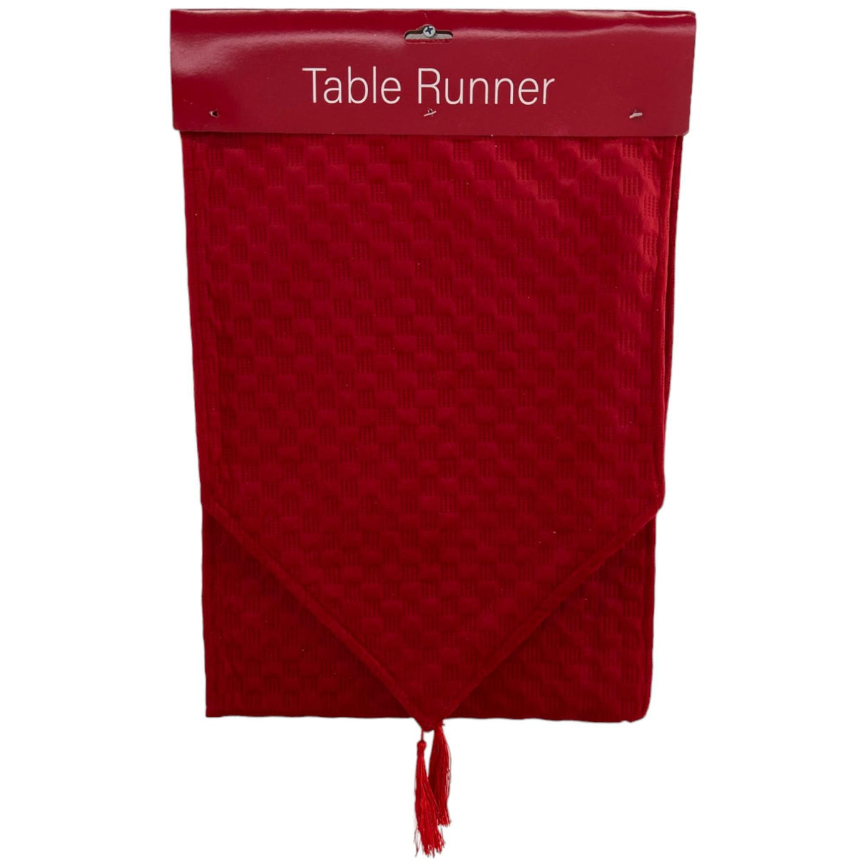 RED SEASONAL TABLE RUNNER