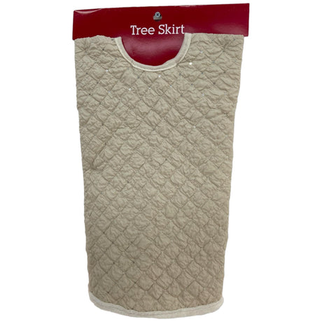 BEIGE SEASONAL TREE SKIRT