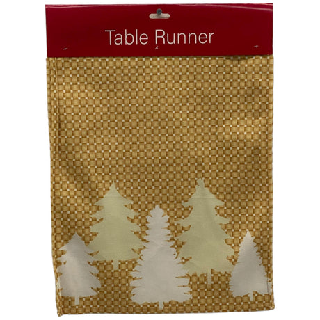 YELLOW SEASONAL TABLE RUNNER