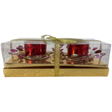 RED SEASONAL CANDLE HOLDER