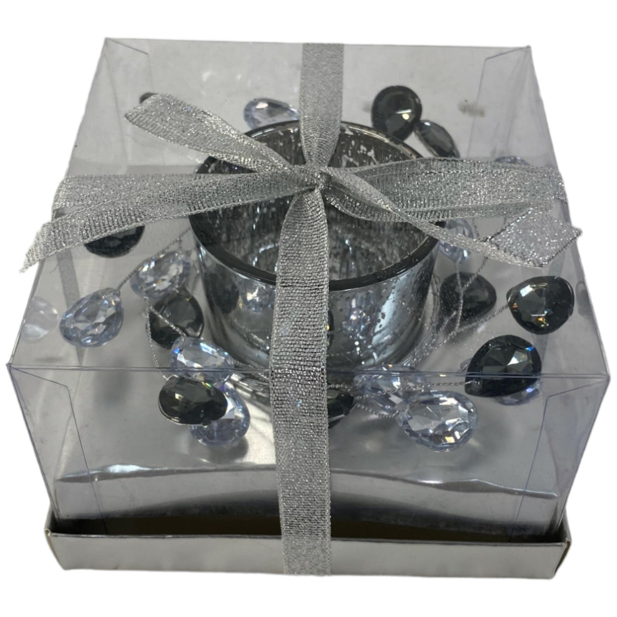 SILVER SEASONAL CANDLE HOLDER