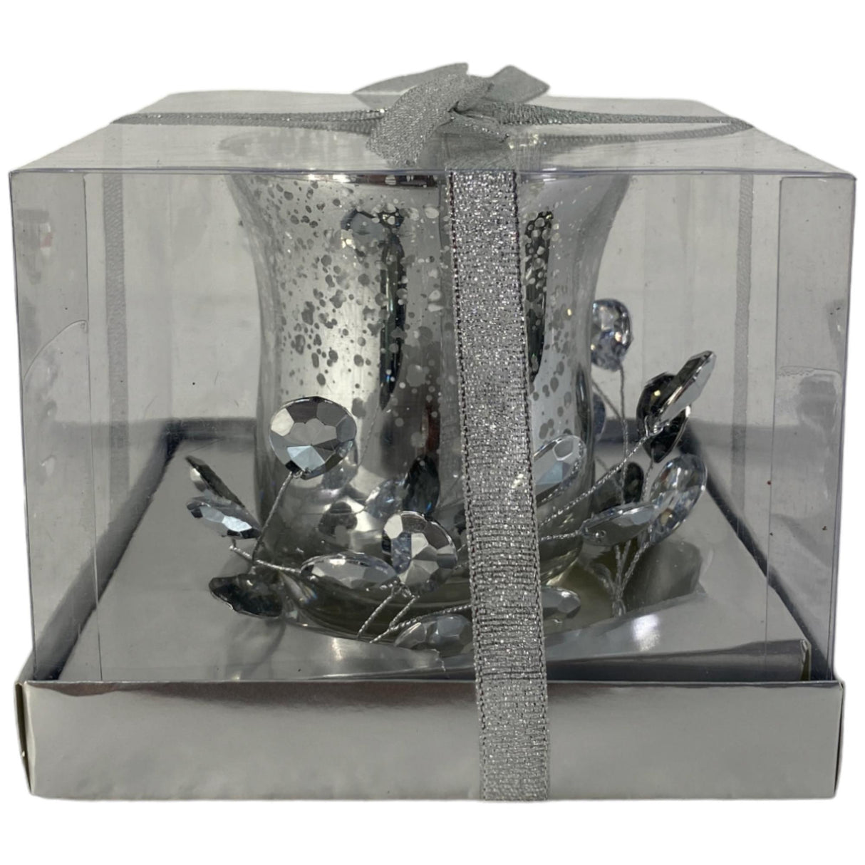 SILVER SEASONAL CANDLE HOLDER