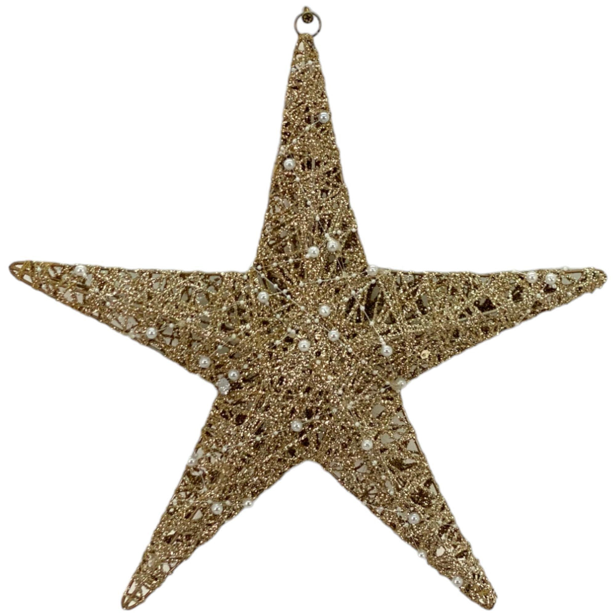 GOLD SEASONAL STAR ORNAMENT