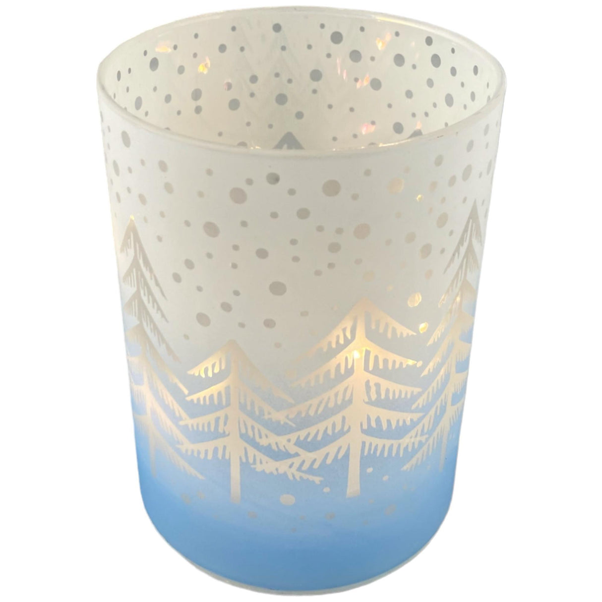 BLUE SEASONAL CANDLE HOLDER