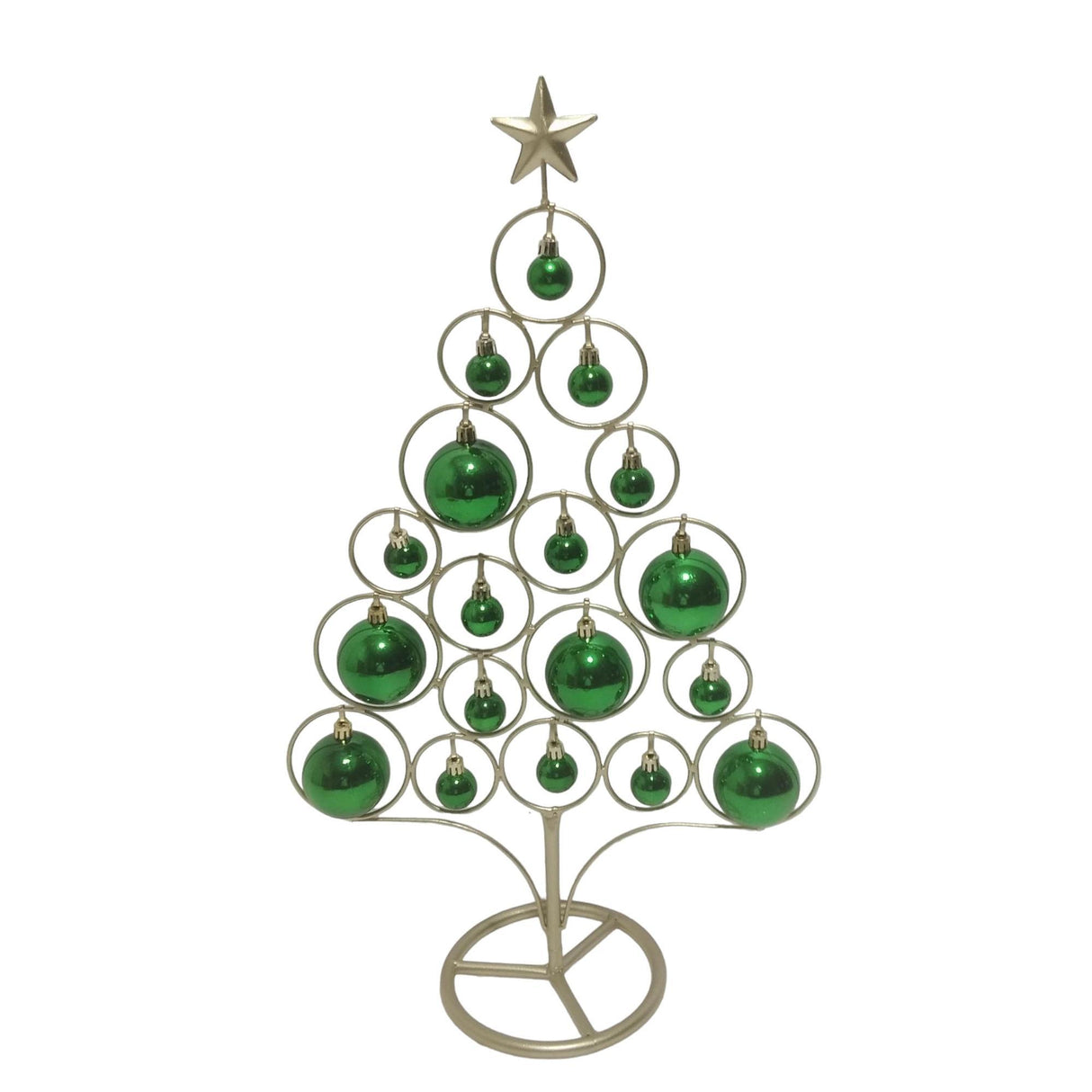 GREEN SEASONAL TREE ORNAMENT