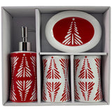 RED SEASONAL BATHROOM ACCESSORY