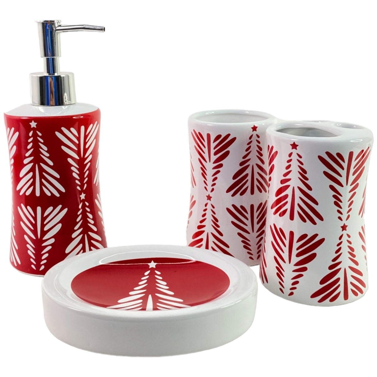 RED SEASONAL BATHROOM ACCESSORY