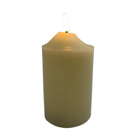 WHITE SEASONAL CANDLE ORNAMENT