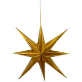 GOLD SEASONAL STAR ORNAMENT