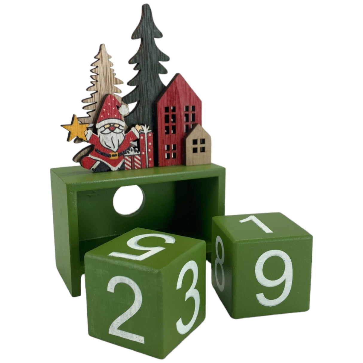 GREEN SEASONAL ADVENT CALENDAR