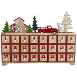 RED SEASONAL ADVENT CALENDAR