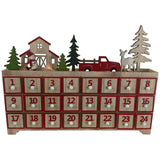 RED SEASONAL ADVENT CALENDAR