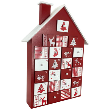 RED SEASONAL ADVENT CALENDAR